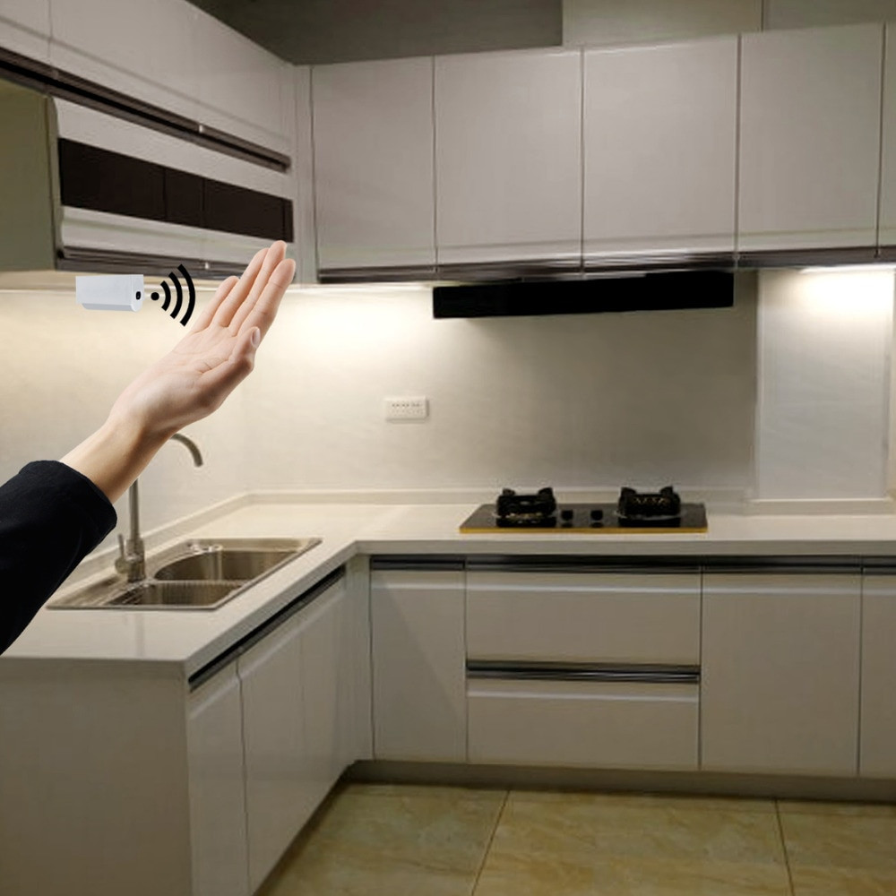 Kitchen Strip Lights Under Cabinet
 Under Cabinet LED Kitchen Lights Strip Hans Wave Sensor