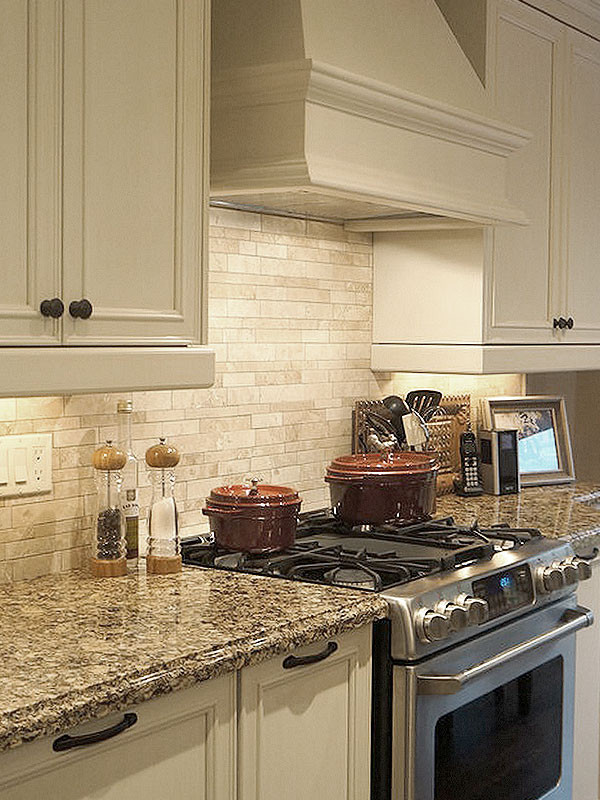 Kitchen Tiles Color
 Light ivory Travertine Kitchen Subway Backsplash Tile