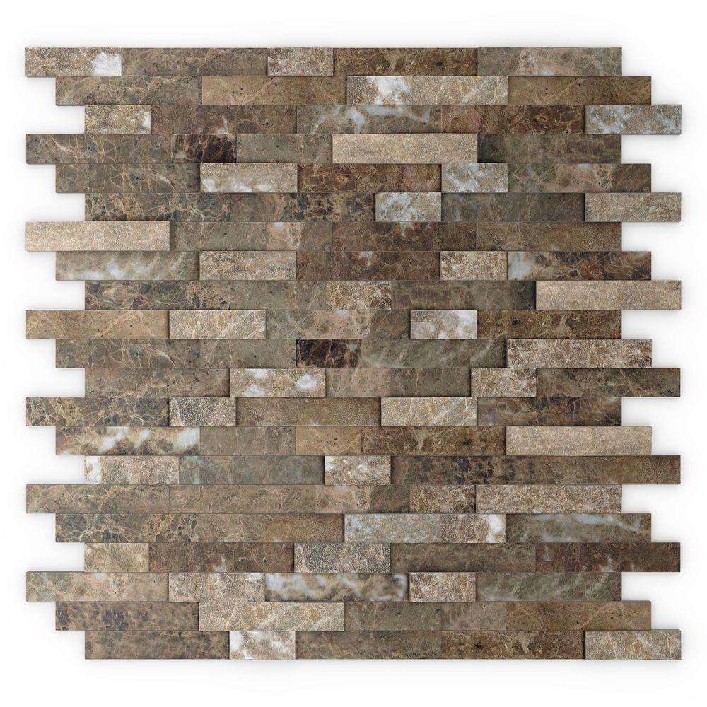 Kitchen Tiles Home Depot
 Inoxia SpeedTiles Bengal 11 75 in x 11 6 in Stone