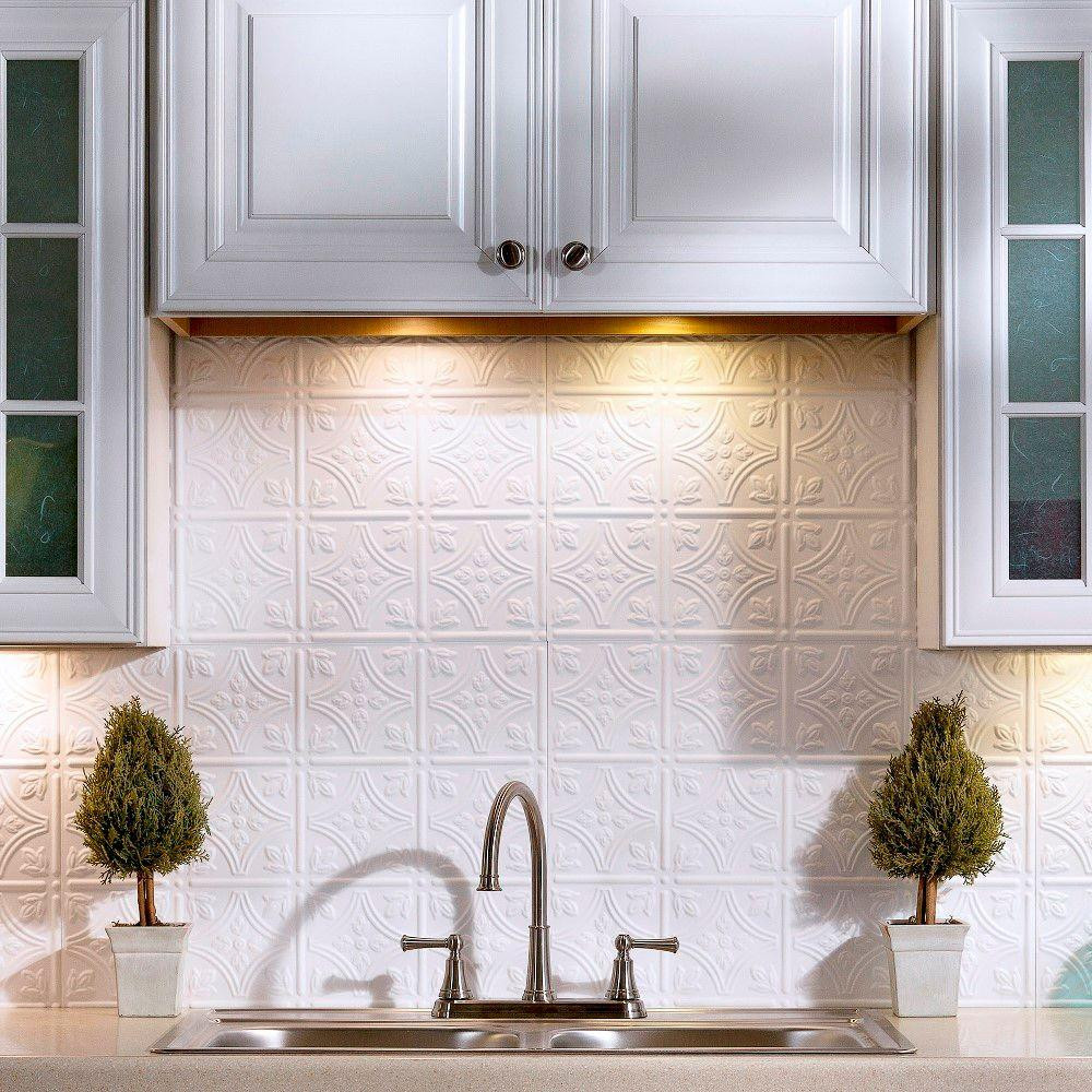 Kitchen Tiles Home Depot
 Fasade 18 in x 24 in Traditional 1 PVC Decorative