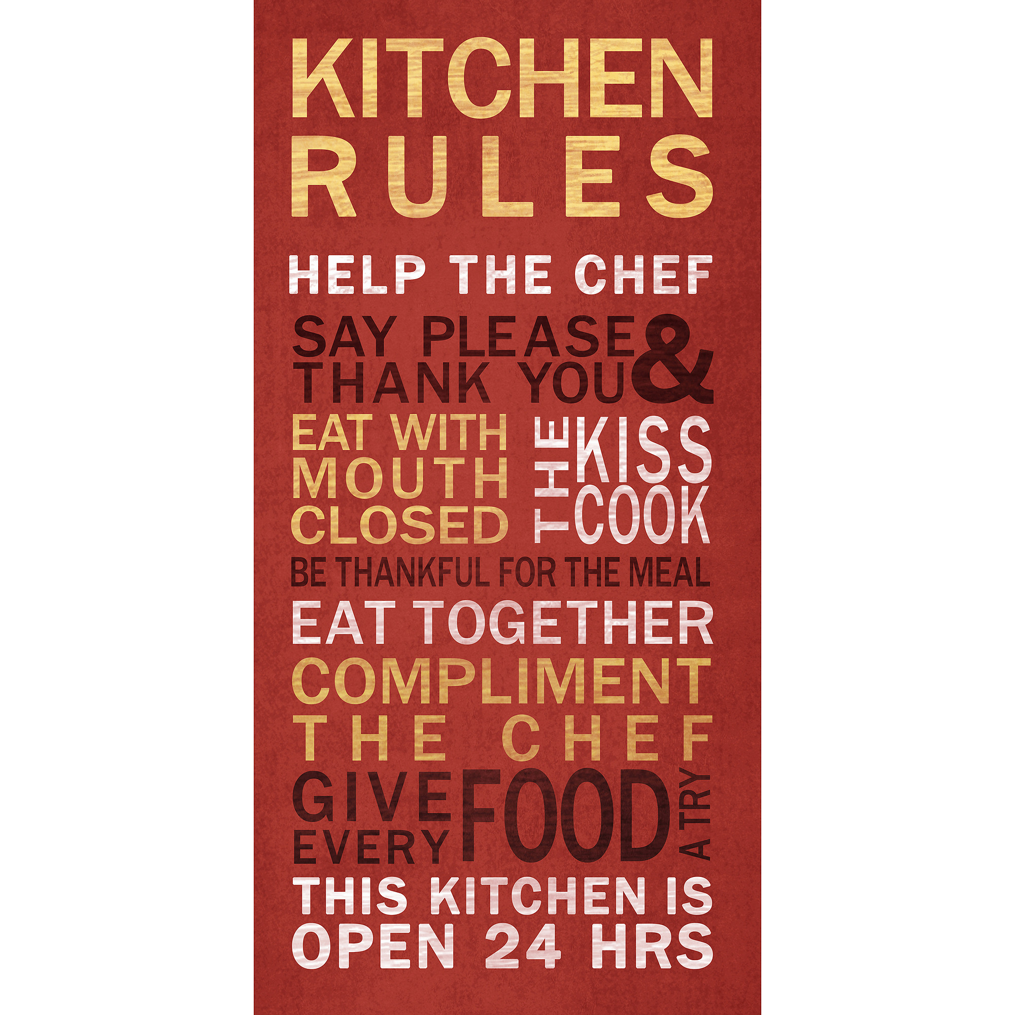 Kitchen Wall Decor Walmart
 Kitchen Rules Wall Art Walmart Walmart