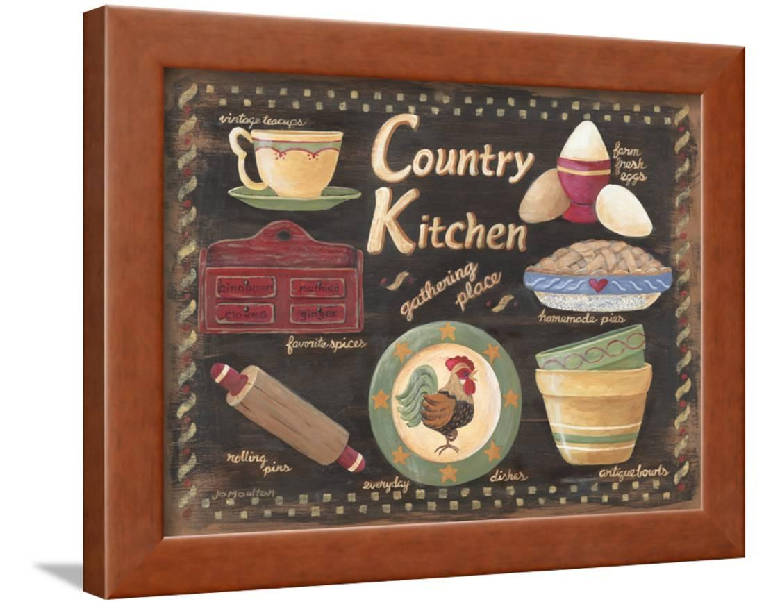 Kitchen Wall Decor Walmart
 Country Kitchen Framed Print Wall Art By Jo Moulton