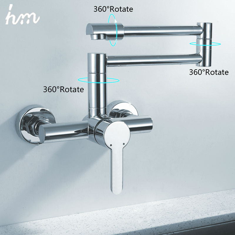 Kitchen Wall Mounted Faucets
 hm Finish Folding Kitchen Faucets Wall Mount Single Handle