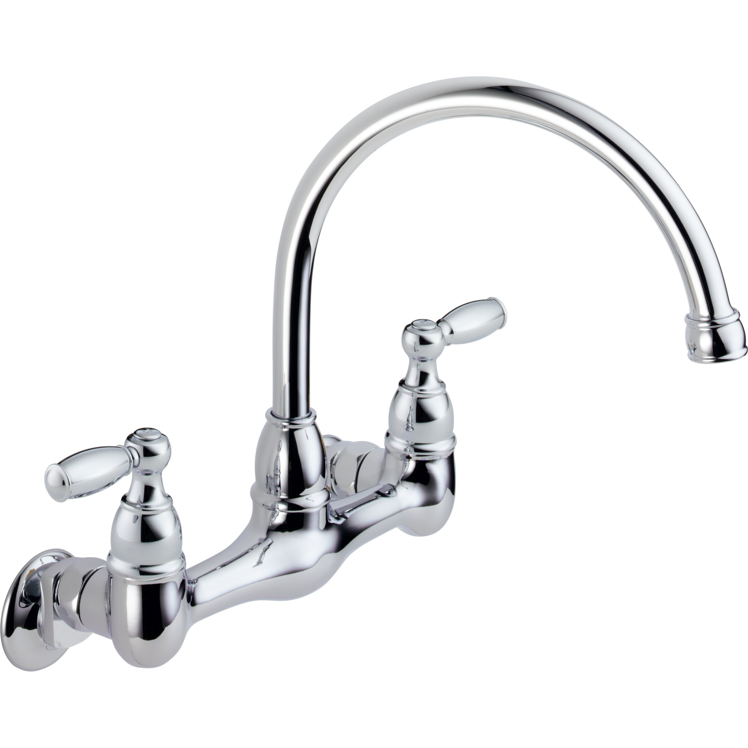 Kitchen Wall Mounted Faucets
 Peerless Faucets Two Handle Wall Mounted Kitchen Faucet