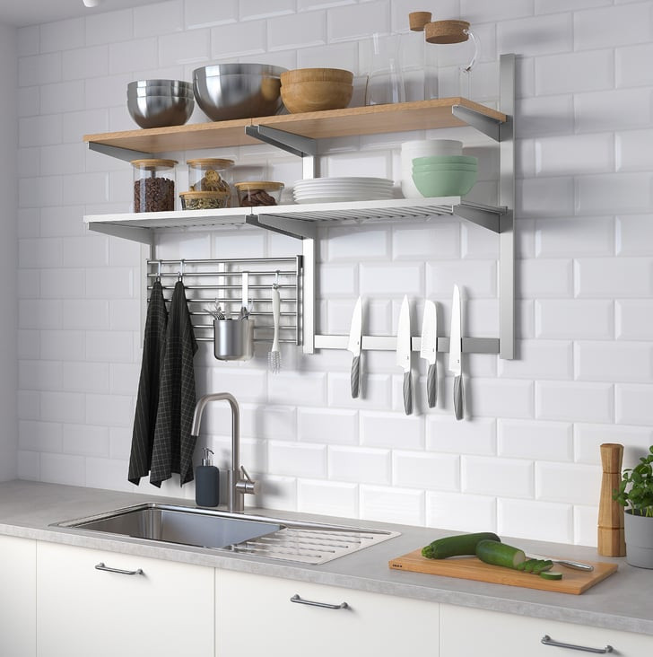 Kitchen Wall Storage
 Kungsfors Wall Storage With Grid and Knife Rack