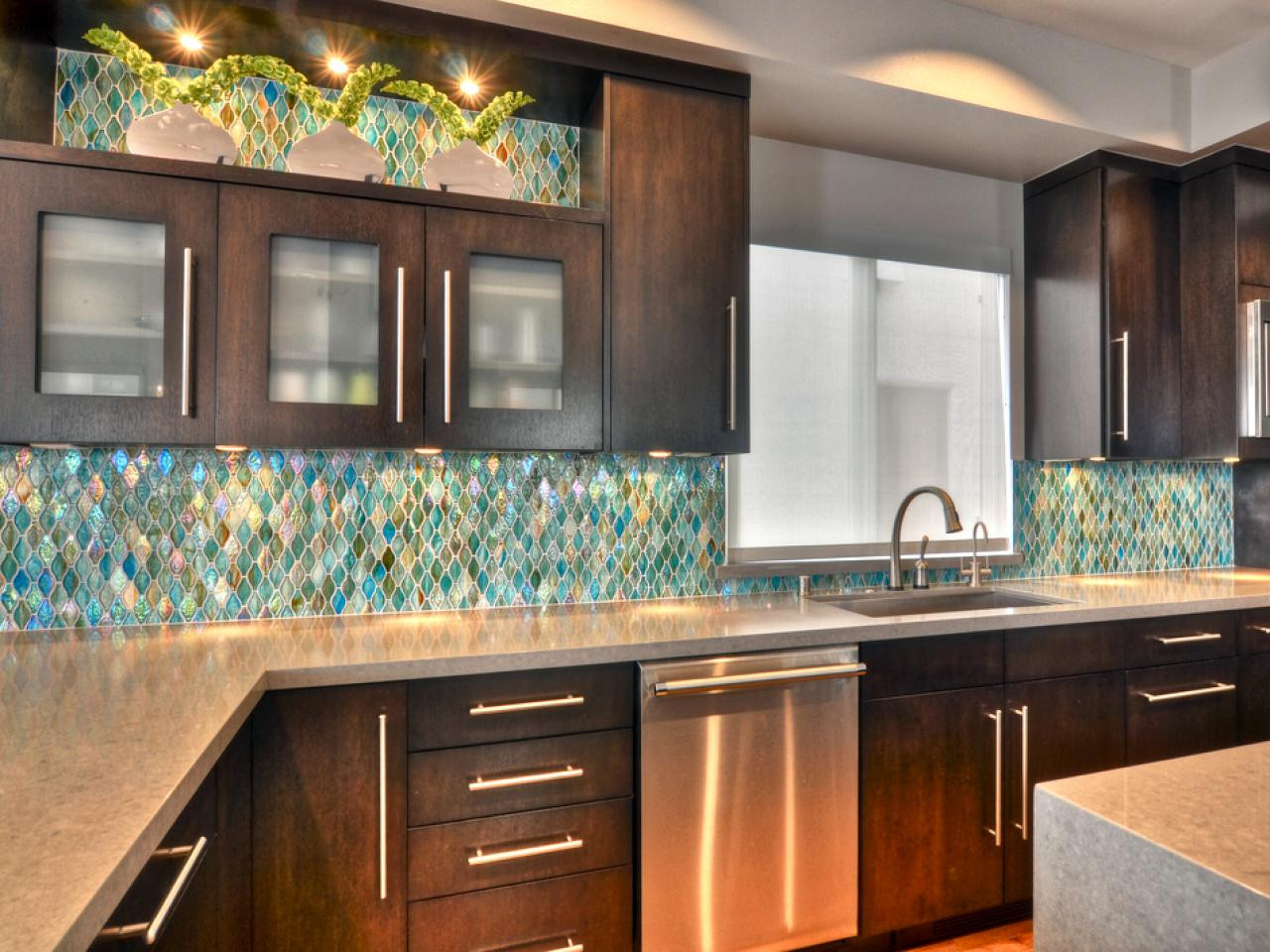 Kitchen With Glass Tile Backsplash
 75 Kitchen Backsplash Ideas for 2020 Tile Glass Metal etc