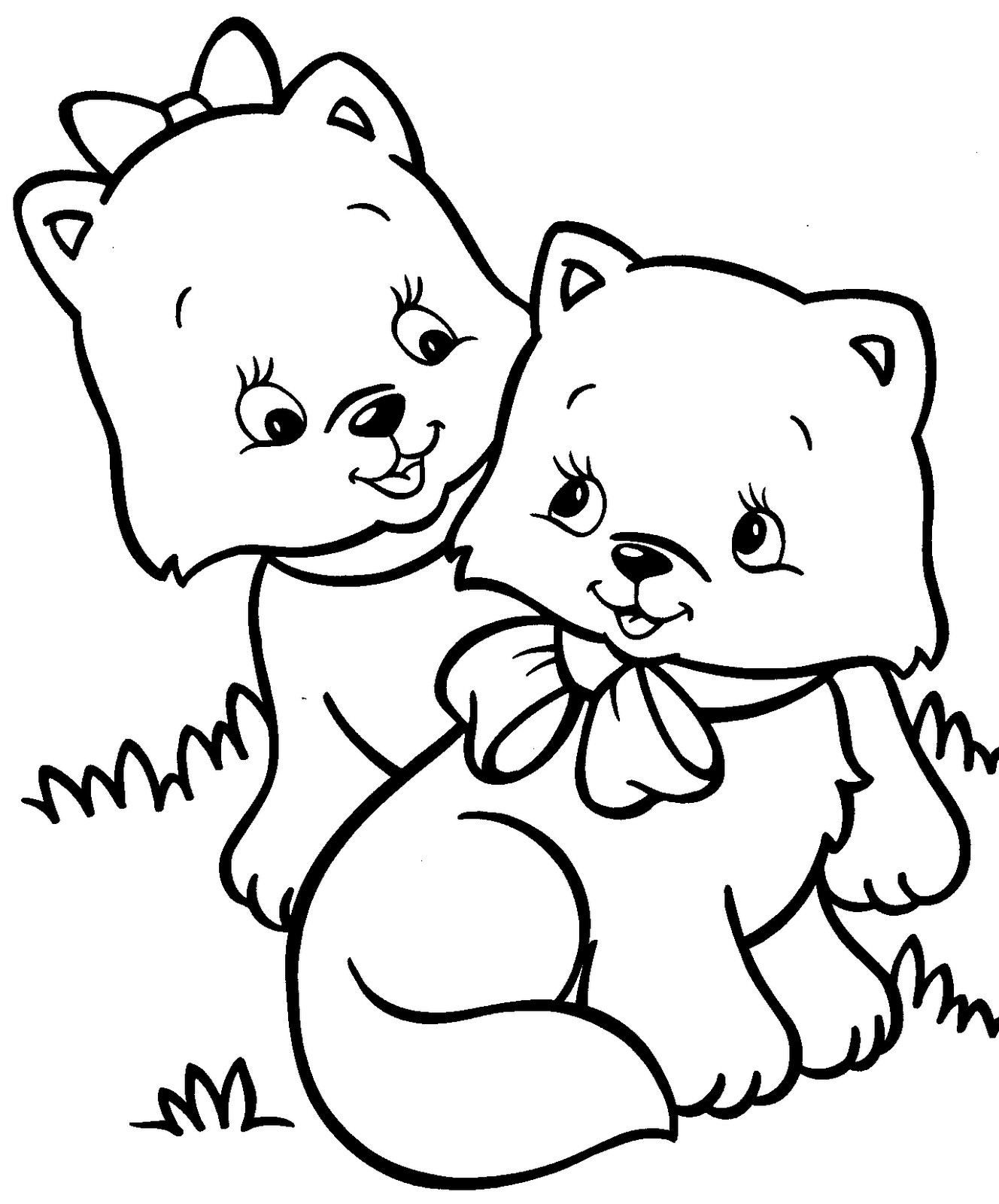 Kitten Coloring Pages For Kids
 Kitten Coloring Pages Best Coloring Pages For Kids