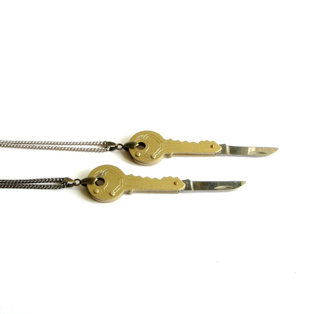 Knife Necklace Hidden
 SALE key knife necklace hidden knife necklace by