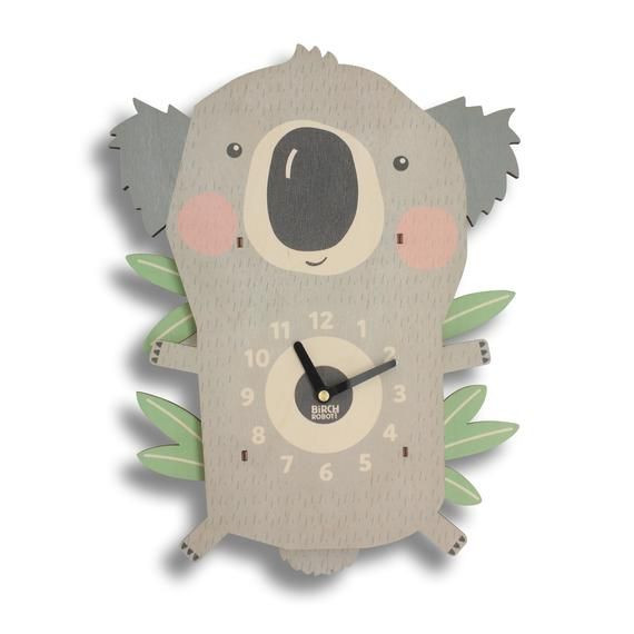 Koala Baby Wood Wall Decor
 Wood Koala Pendulum Clock Wall Clock Wall Decor Baby