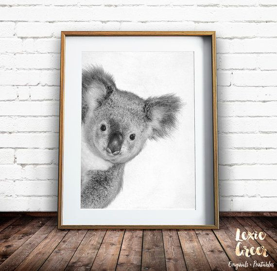 Koala Baby Wood Wall Decor
 Koala print Nursery Wall Art Koala Art Nursery Decor