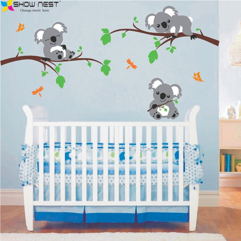 Koala Baby Wood Wall Decor
 Koala Bear Lying The Branches Wall Decal Vinyl