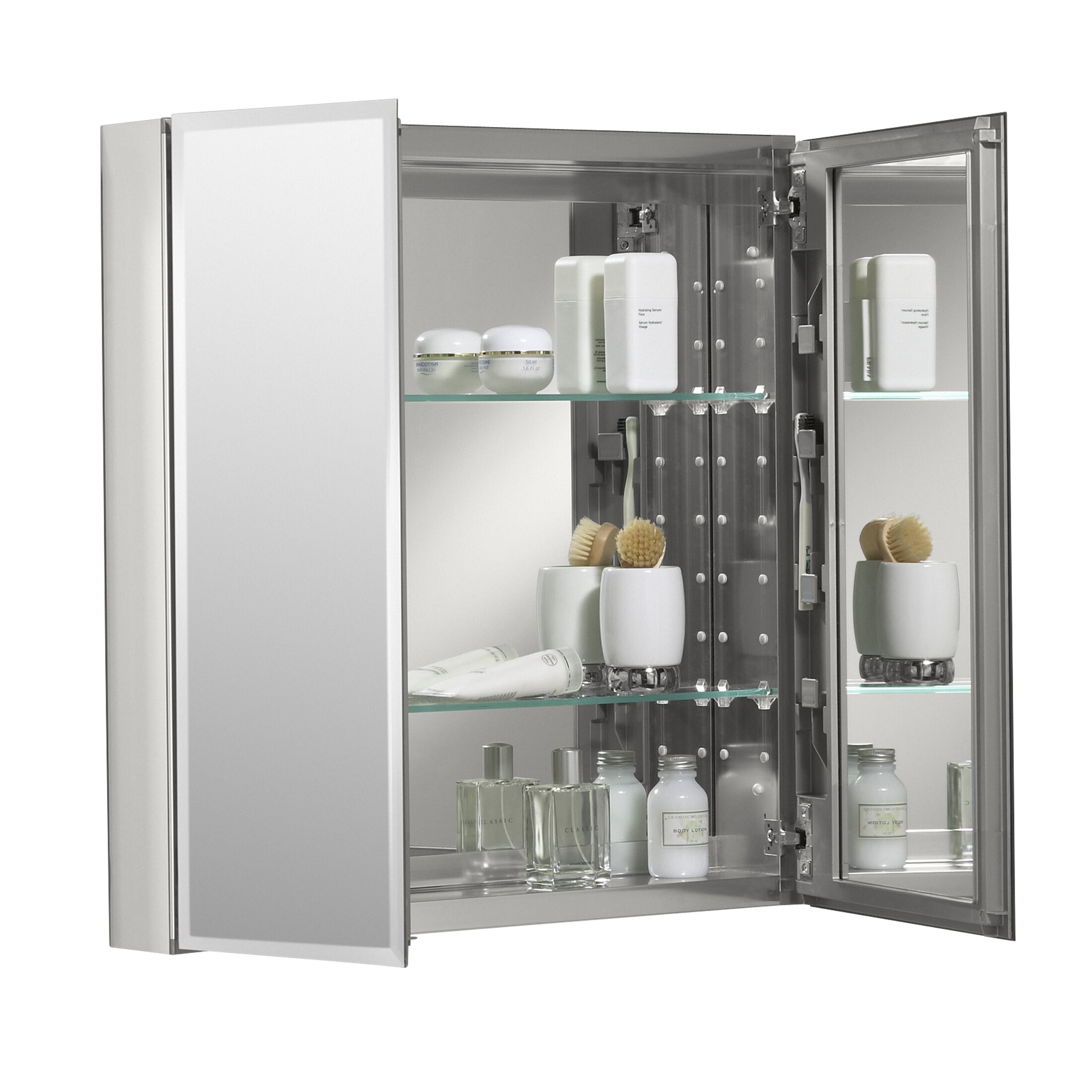 Kohler Bathroom Mirror Cabinet
 Kohler 25" x 26" Aluminum Mirrored Medicine Cabinet
