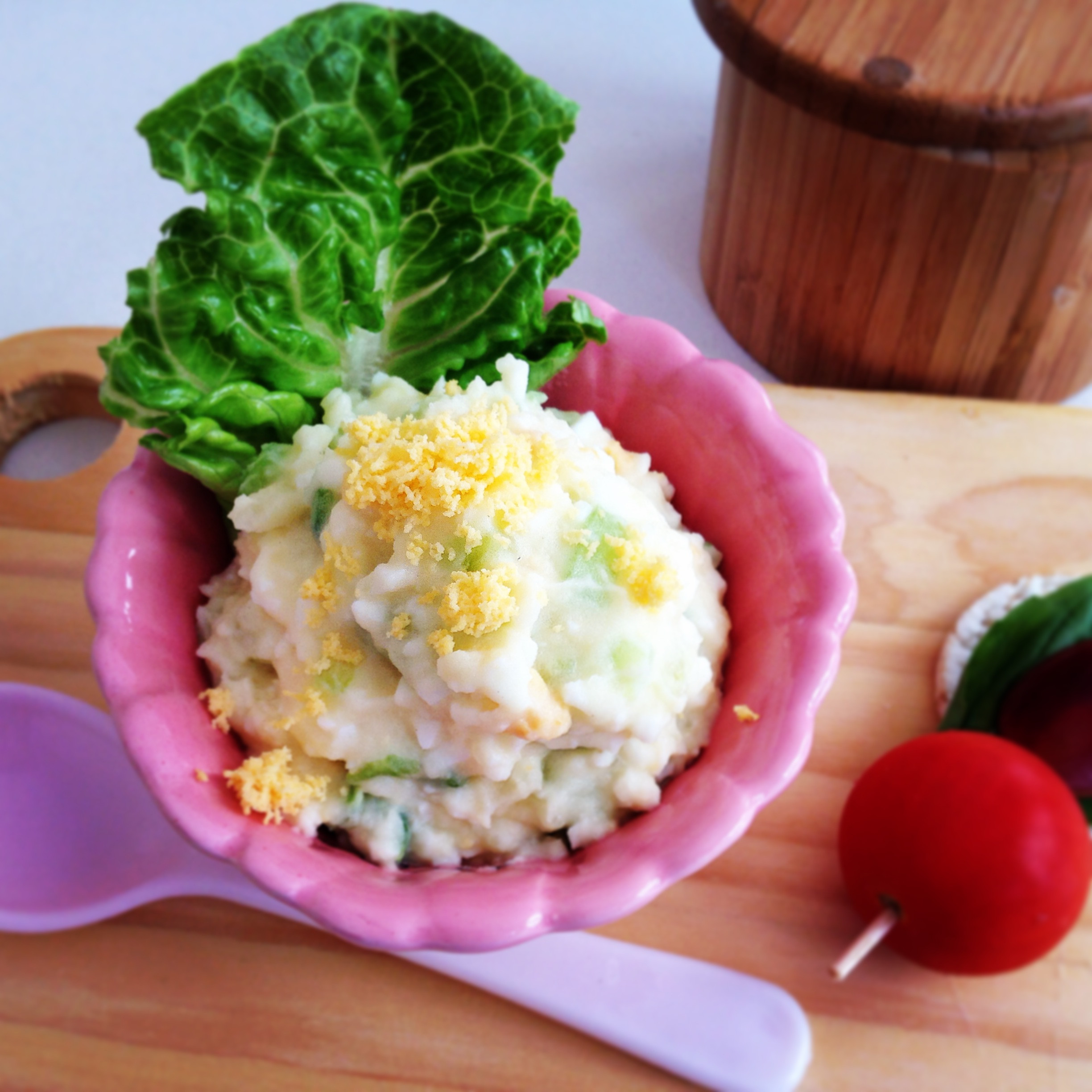 Korean Potato Salad
 Korean style potato salad – cute kids lunch box item