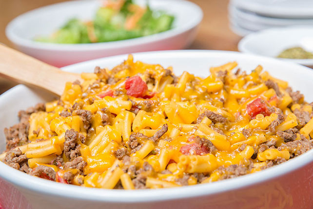 Kraft Mac And Cheese Recipes With Ground Beef
 Cheddar Macaroni Ground Beef Casserole Kraft Recipes