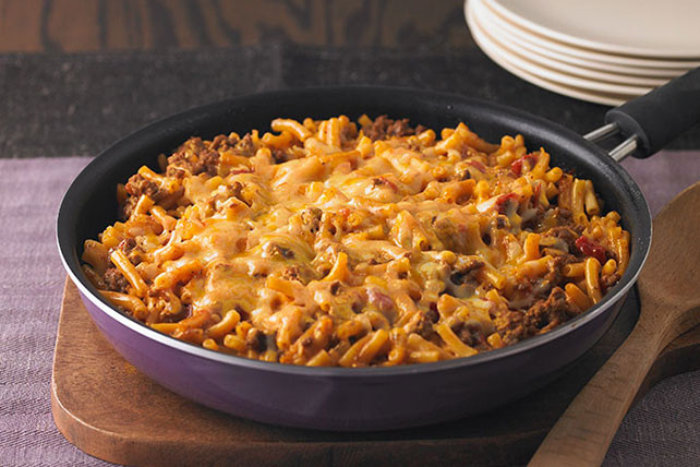 Kraft Mac And Cheese Recipes With Ground Beef
 Cheesy Macaroni Beef Skillet Kraft Recipes