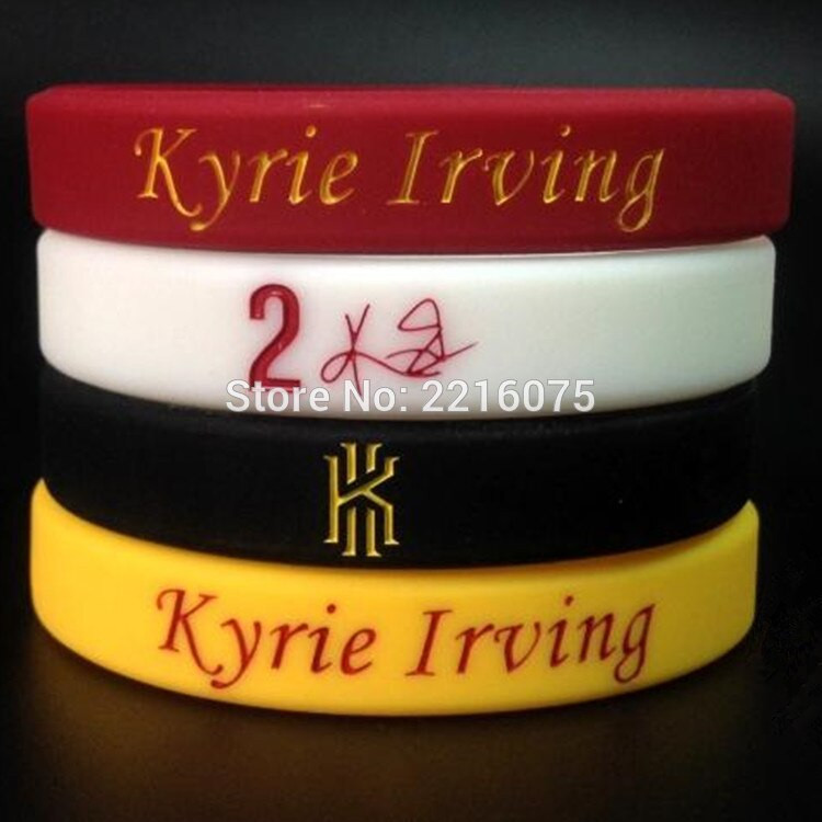 Kyrie Irving Bracelet
 4pcs signature number 2 Kyrie Irving wristband silicone