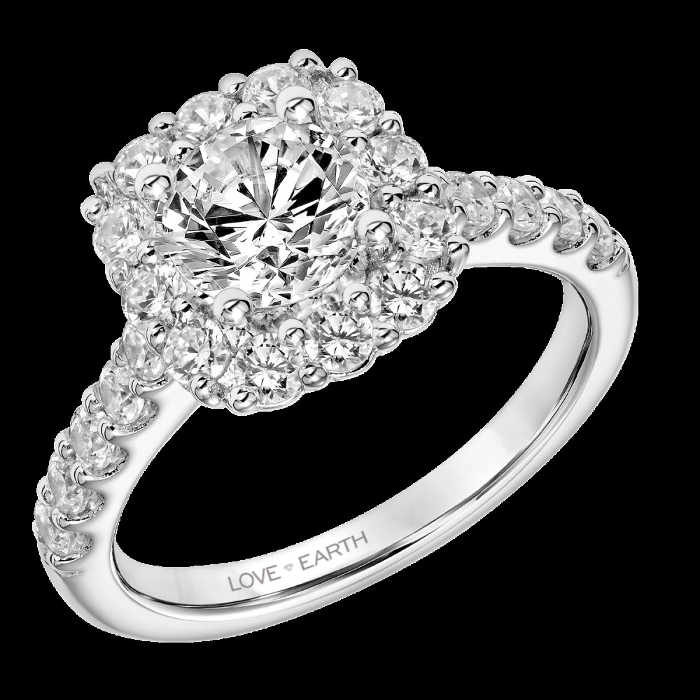 Lab Grown Diamond Engagement Rings
 Classic Engagement Ring with Lab Grown Diamond Cushion