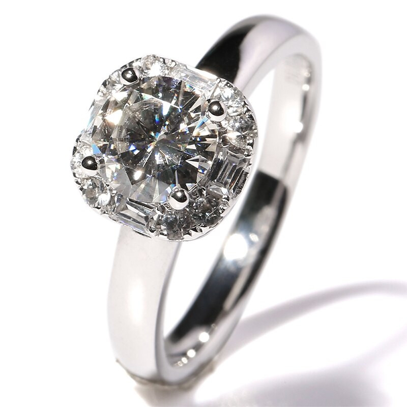 Lab Grown Diamond Engagement Rings
 Luxury 1 Carat ct F Color Engagement Wedding Lab Grown