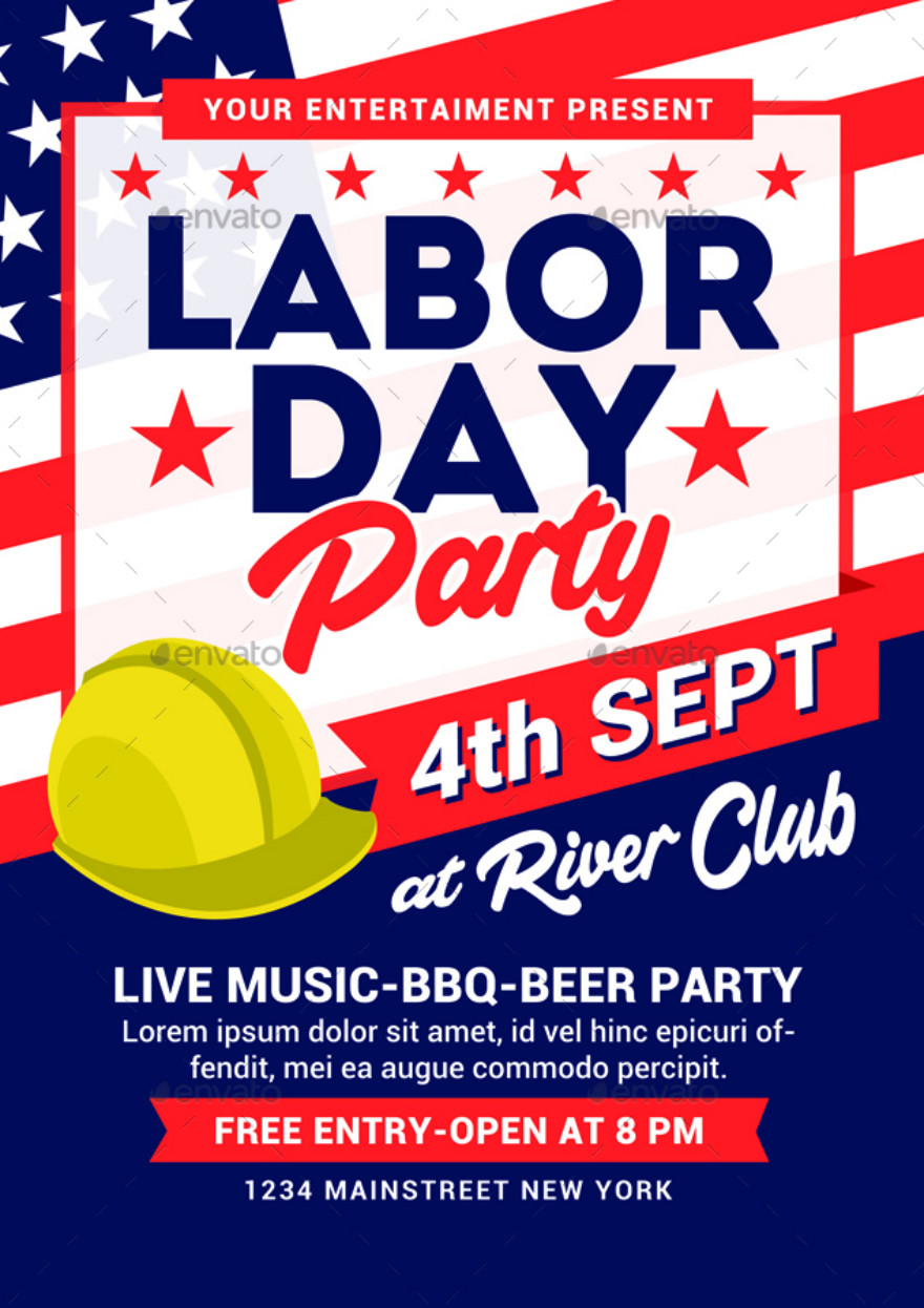 Labor Day Party
 10 Labor Day Party Flyers