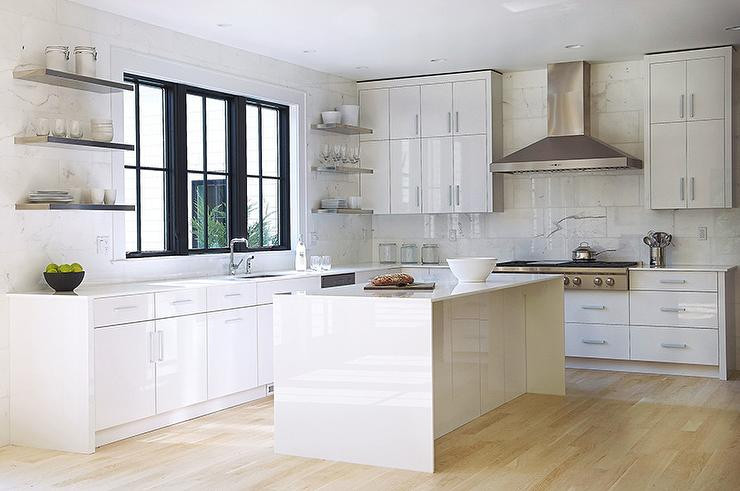 Lacquered Kitchen Cabinets
 White Lacquered Kitchen Cabinets Modern Kitchen