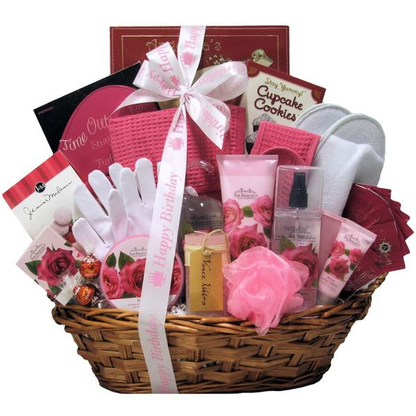 Ladies Gift Basket Ideas
 Spa birthday t basket for women