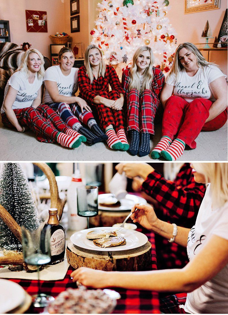 Ladies Night Christmas Party Ideas
 A Rustic Flannels & Flapjacks Holiday Party