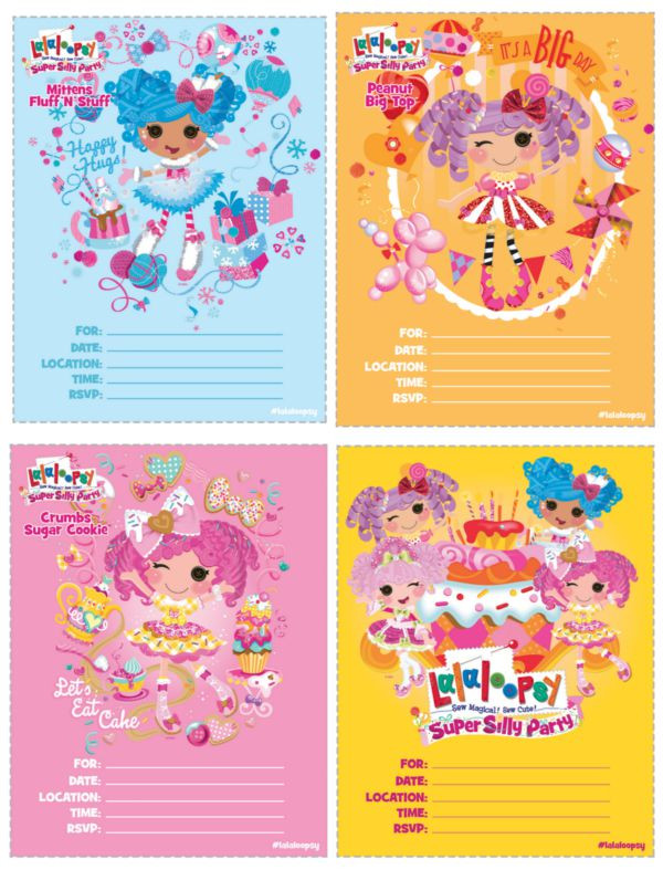 Lalaloopsy Birthday Invitations
 Lalaloopsy Dolls are Now at Build A Bear Printable