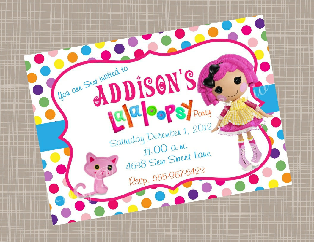 Lalaloopsy Birthday Invitations
 Lalaloopsy Printable Birthday Invitation by