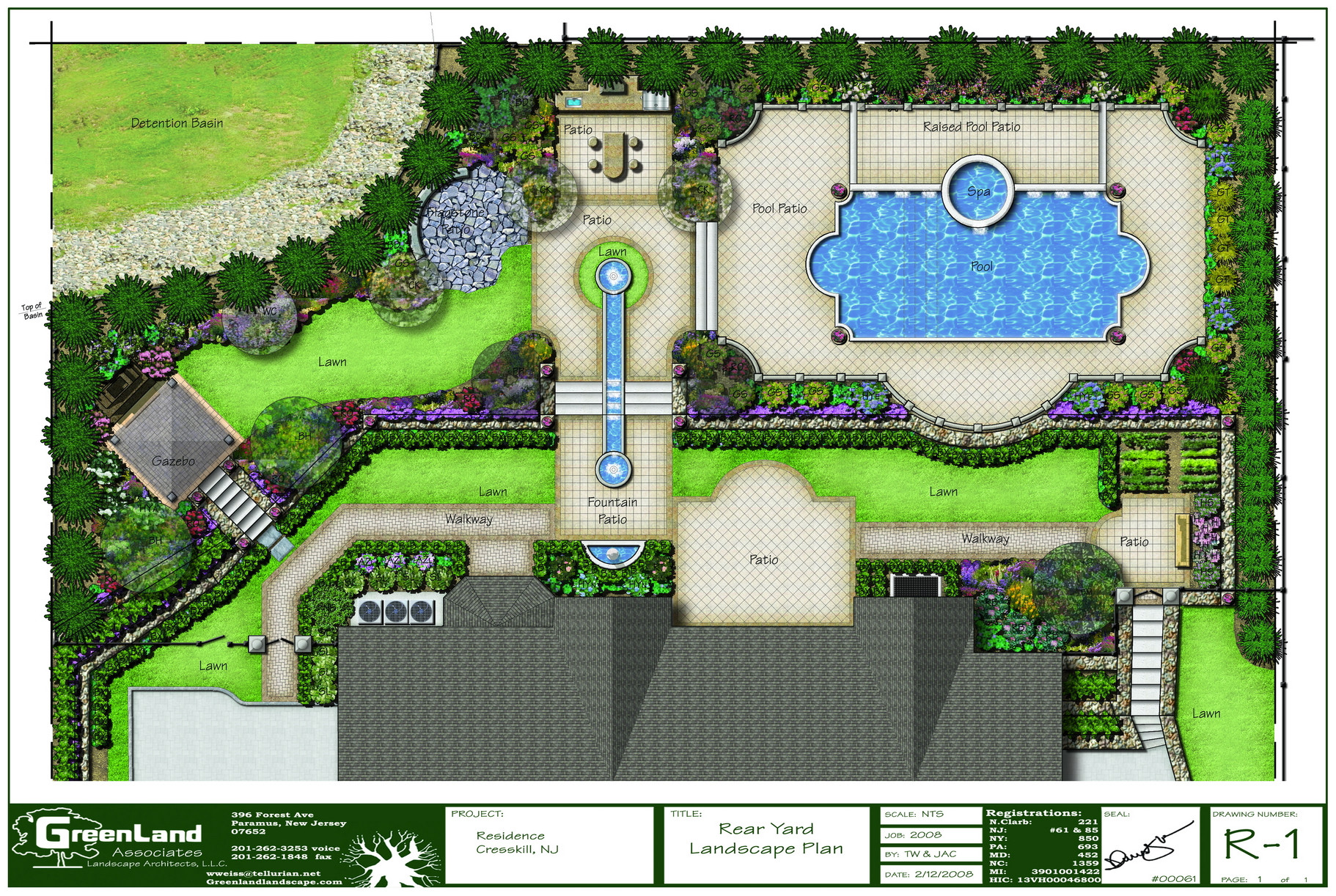 Landscape Fountain Plan
 TROPICAL DESIGN LIVING