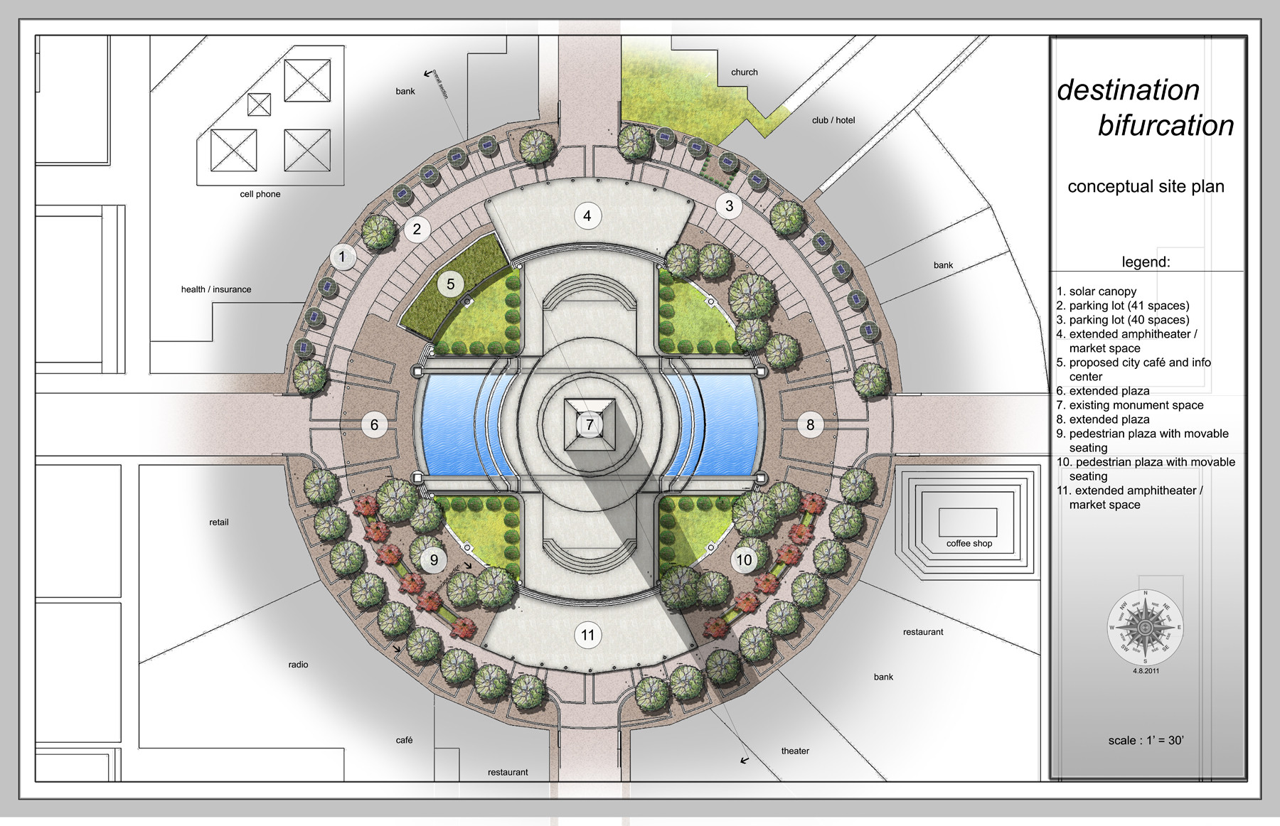 Landscape Fountain Plan
 42 Plaza Fountain Plan Design Urban Fountain Church
