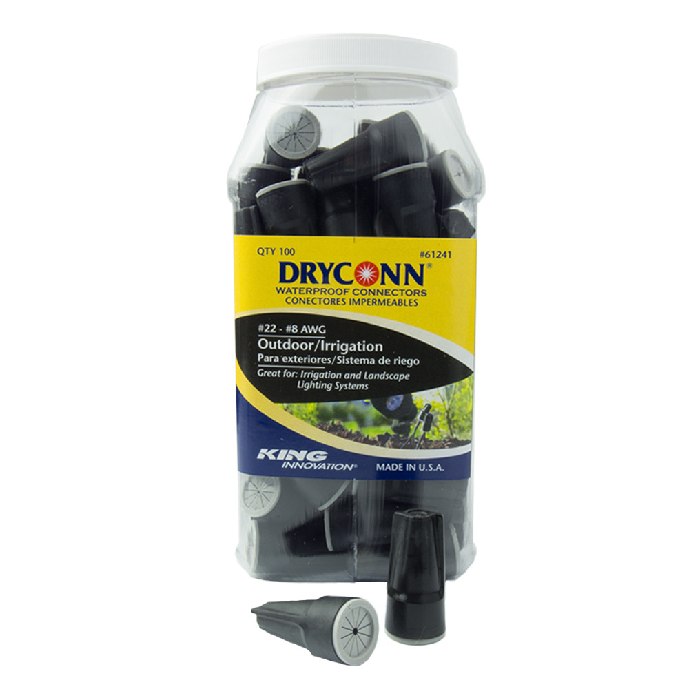 Landscape Lighting Wire Connectors
 DryConn Black and Grey Waterproof Connectors