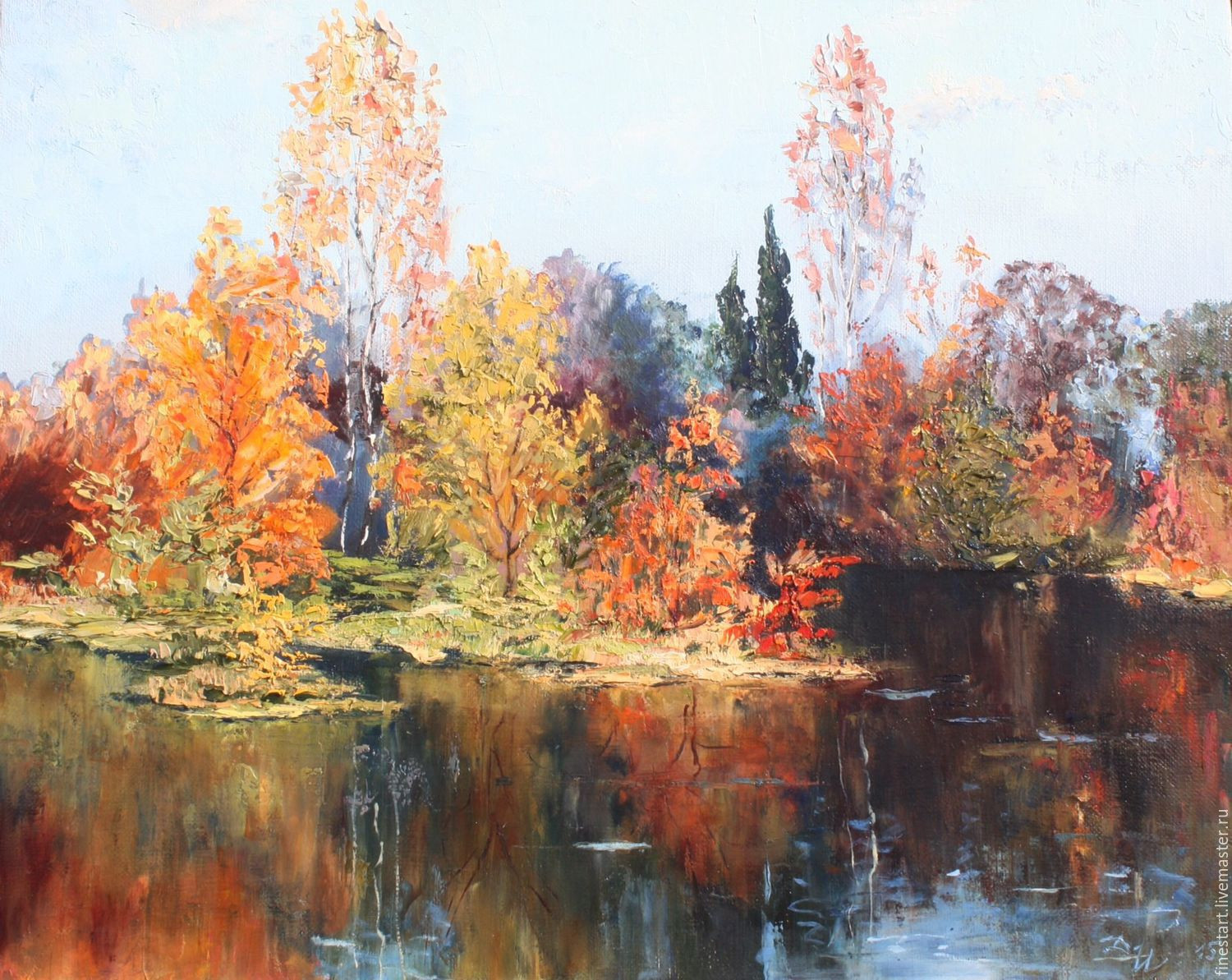 Landscape Oil Painting
 Oil painting landscape Autumn Oil on Canvas Impressionism