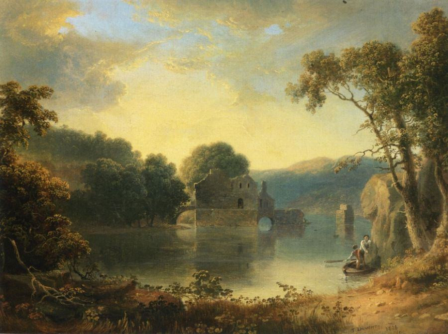 Landscape Paintings By Famous Artists
 Thomas Doughty Ruins in a Landscape painting