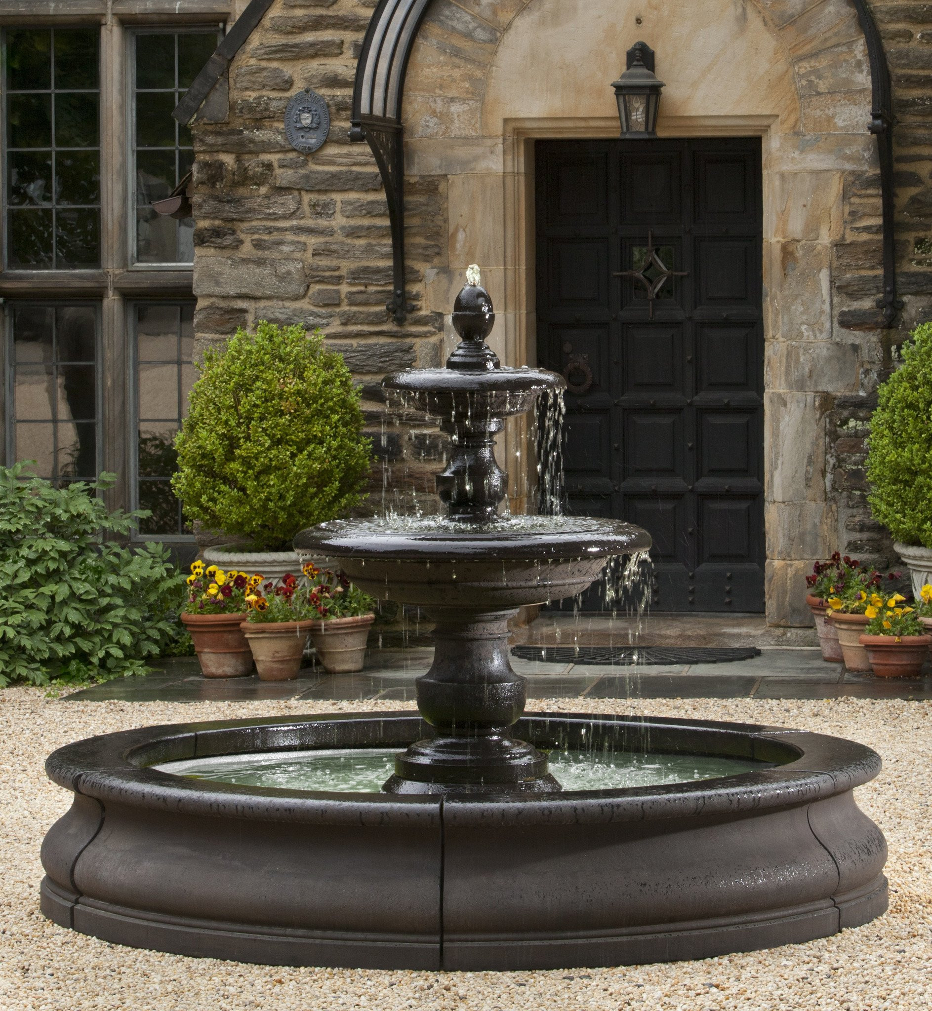 Landscape Water Fountains
 Caterina Outdoor Water Fountain in Basin