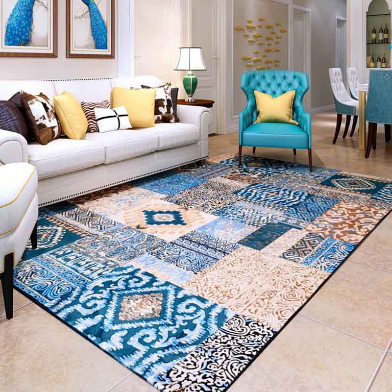 Large Rugs For Living Room
 WINLIFE Mediterranean Style Home Carpets Area Rugs
