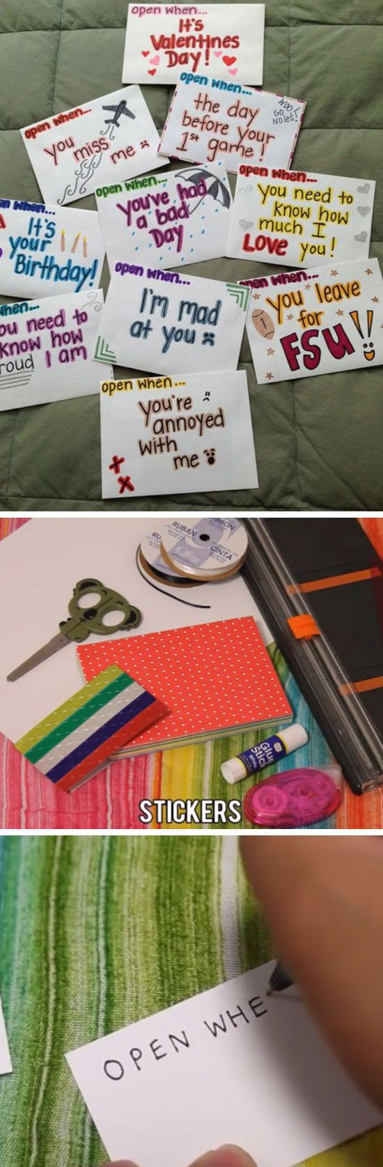 Last Minute Birthday Gift Ideas For Boyfriend
 Open When Letters