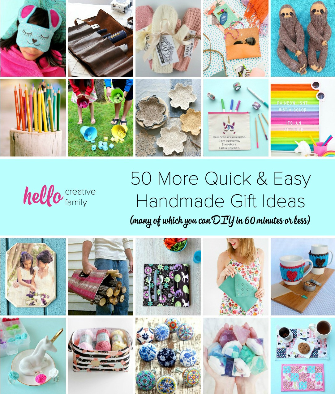 Last Minute DIY Birthday Gifts
 50 Last Minute Handmade Gifts You Can DIY in 60 Minutes