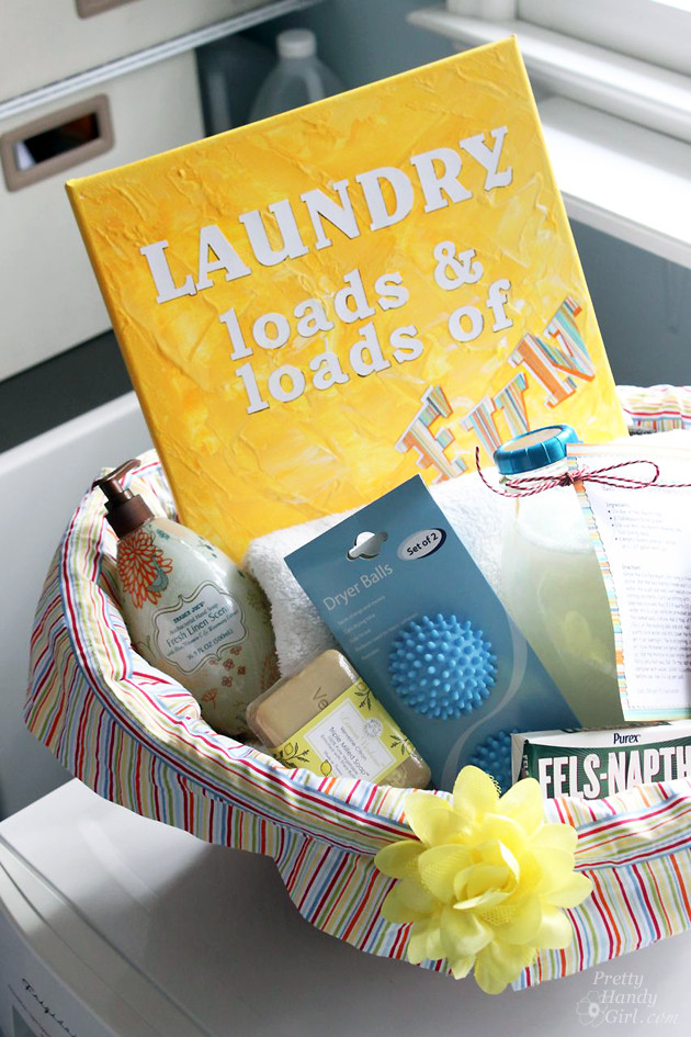 Laundry Basket Gift Ideas
 Laundry Fun Gift Basket How to Sew a Basket Liner