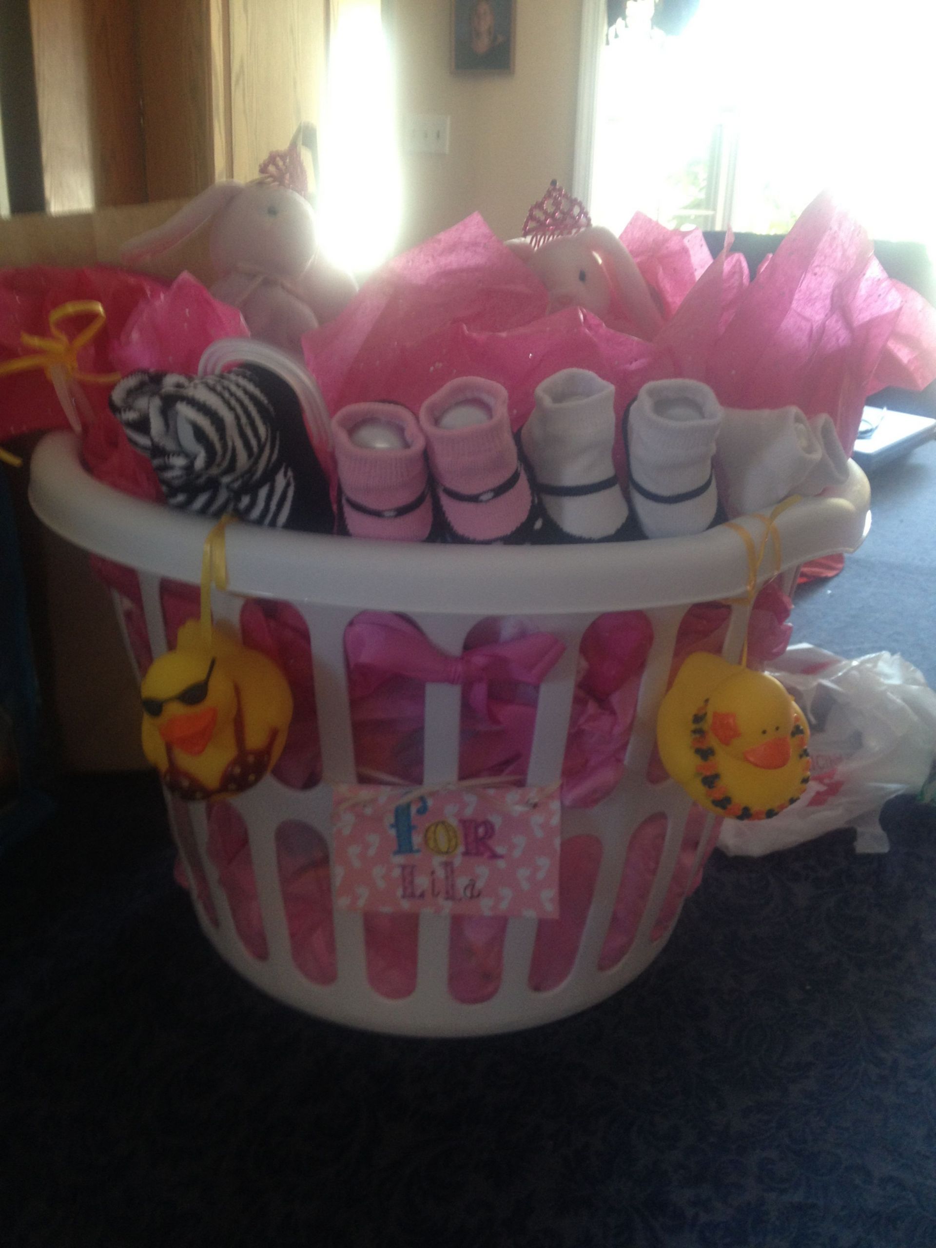 Laundry Basket Gift Ideas
 Baby shower t Fill a laundry basket with all the baby