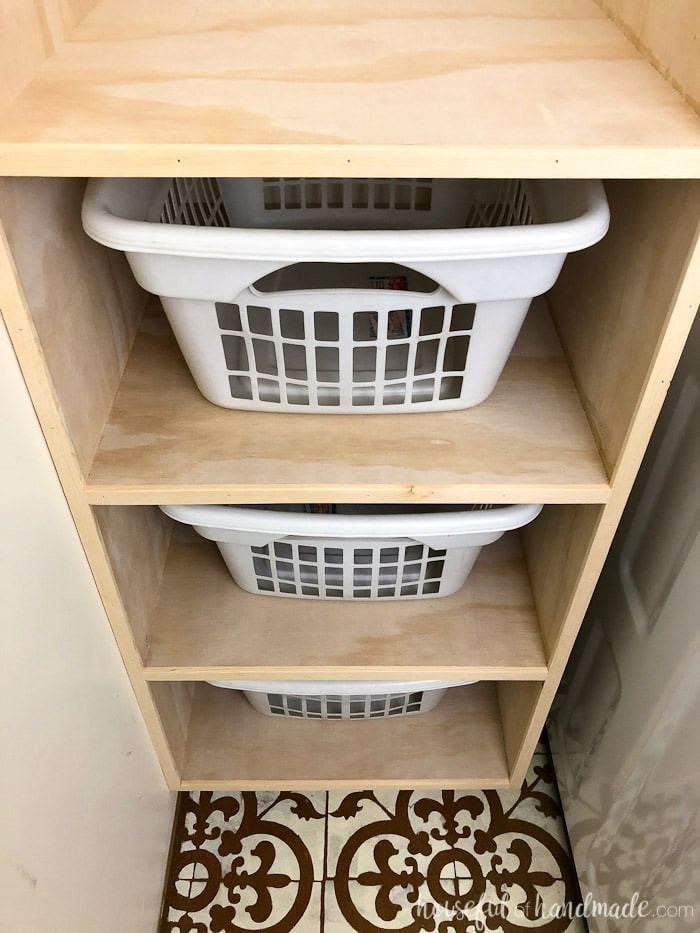 Laundry Organizer DIY
 Stackable Laundry Basket Storage