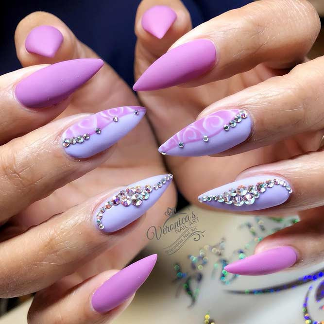 Lavender Nail Designs
 27 Trendy Purple Nails Looks To Consider