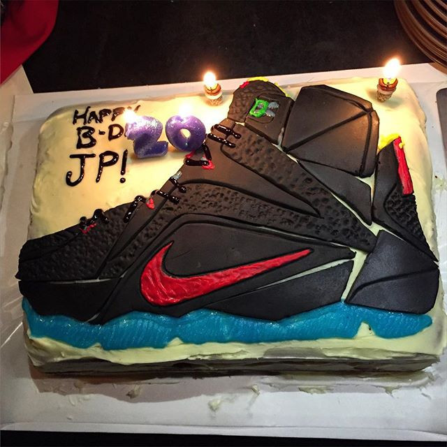 Lebron James Birthday Cake
 LeBron James Sneaker Designer Received a LeBron 12 Cake