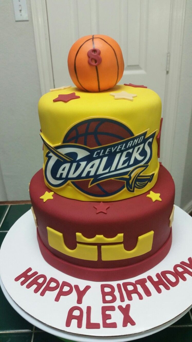 Lebron James Birthday Cake
 Cavaliers Basketball Cake