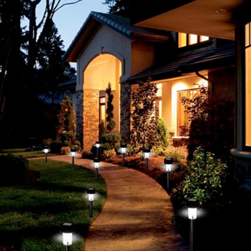 Led Landscape Lights
 New 24pcs Led Outdoor Garden Path Lighting Landscape Solar