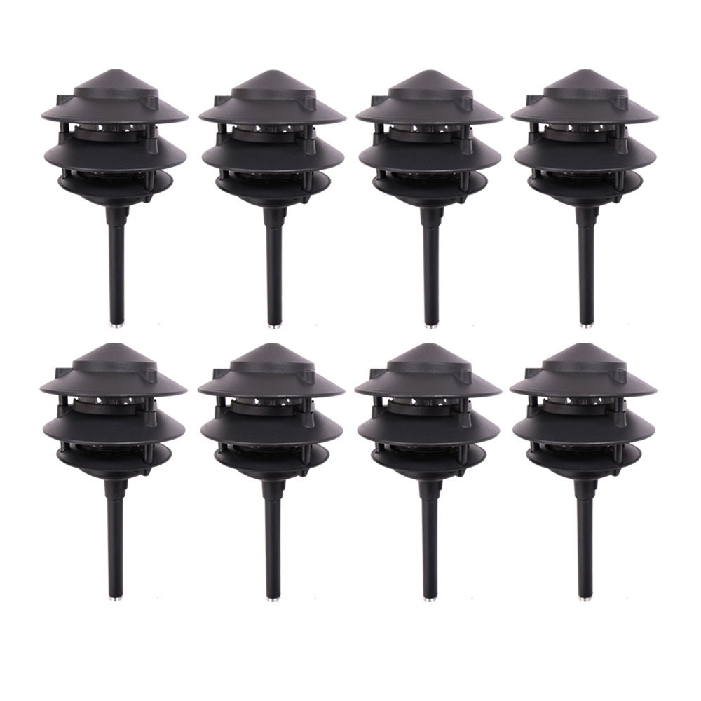 Led Low Voltage Landscape Lighting
 8 x 12 LED Path Way Outdoor Landscape Mount Garden Fence