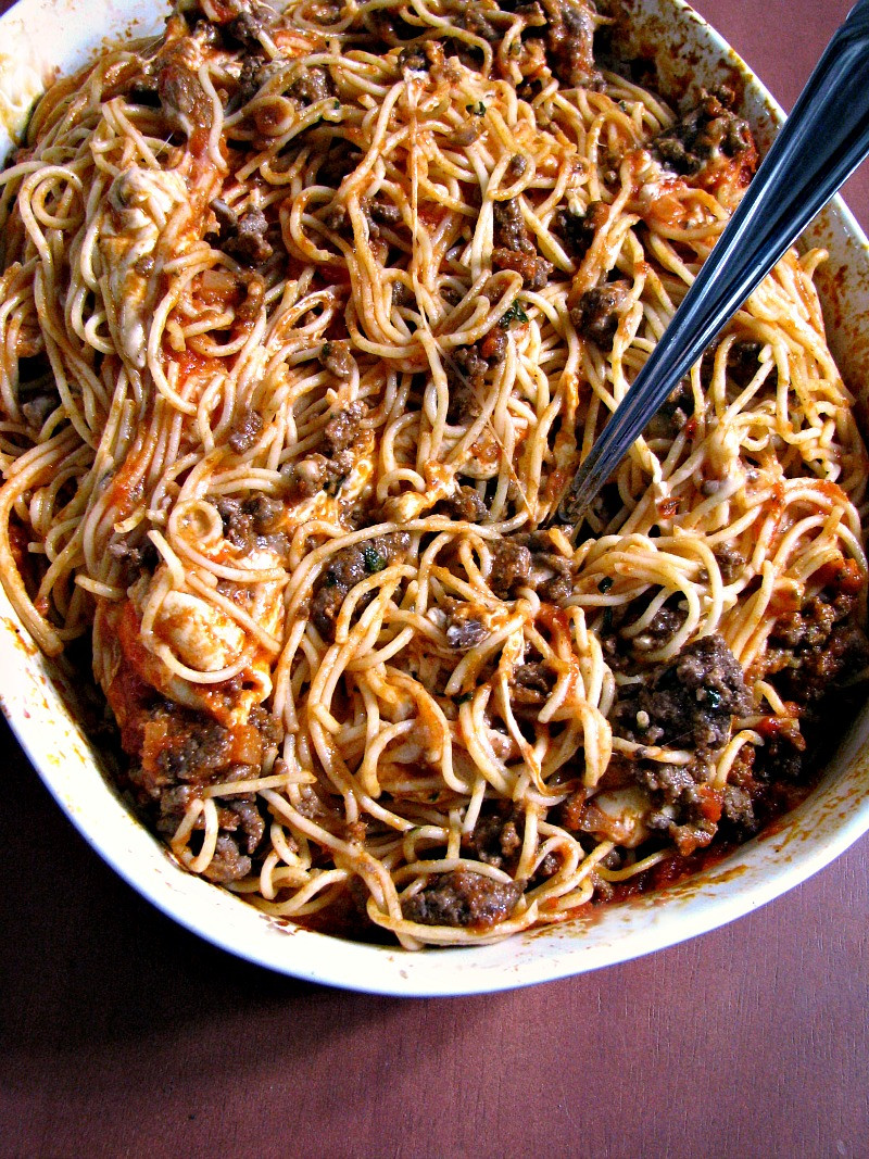 Leftover Spaghetti Bake
 Leftover Spaghetti Casserole Rants From My Crazy Kitchen