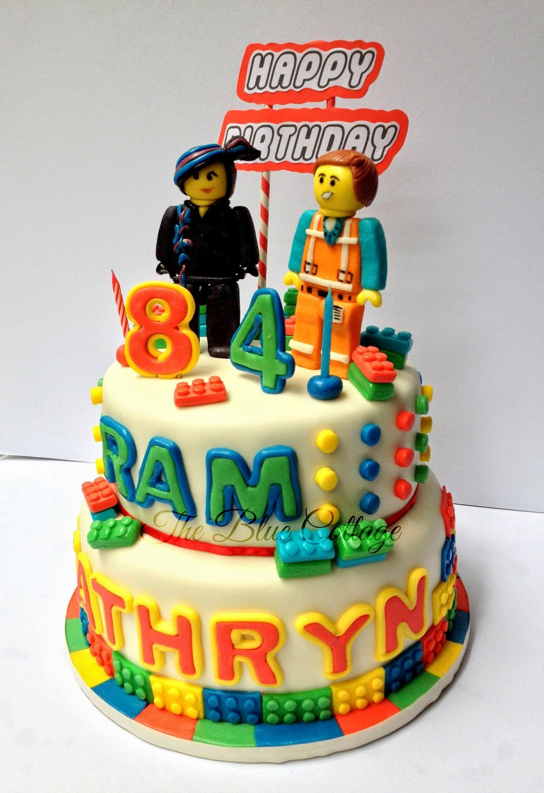 Lego Movie Birthday Cake
 The Blue Cottage Fondant Birthday Cake Lego Movie Emmet