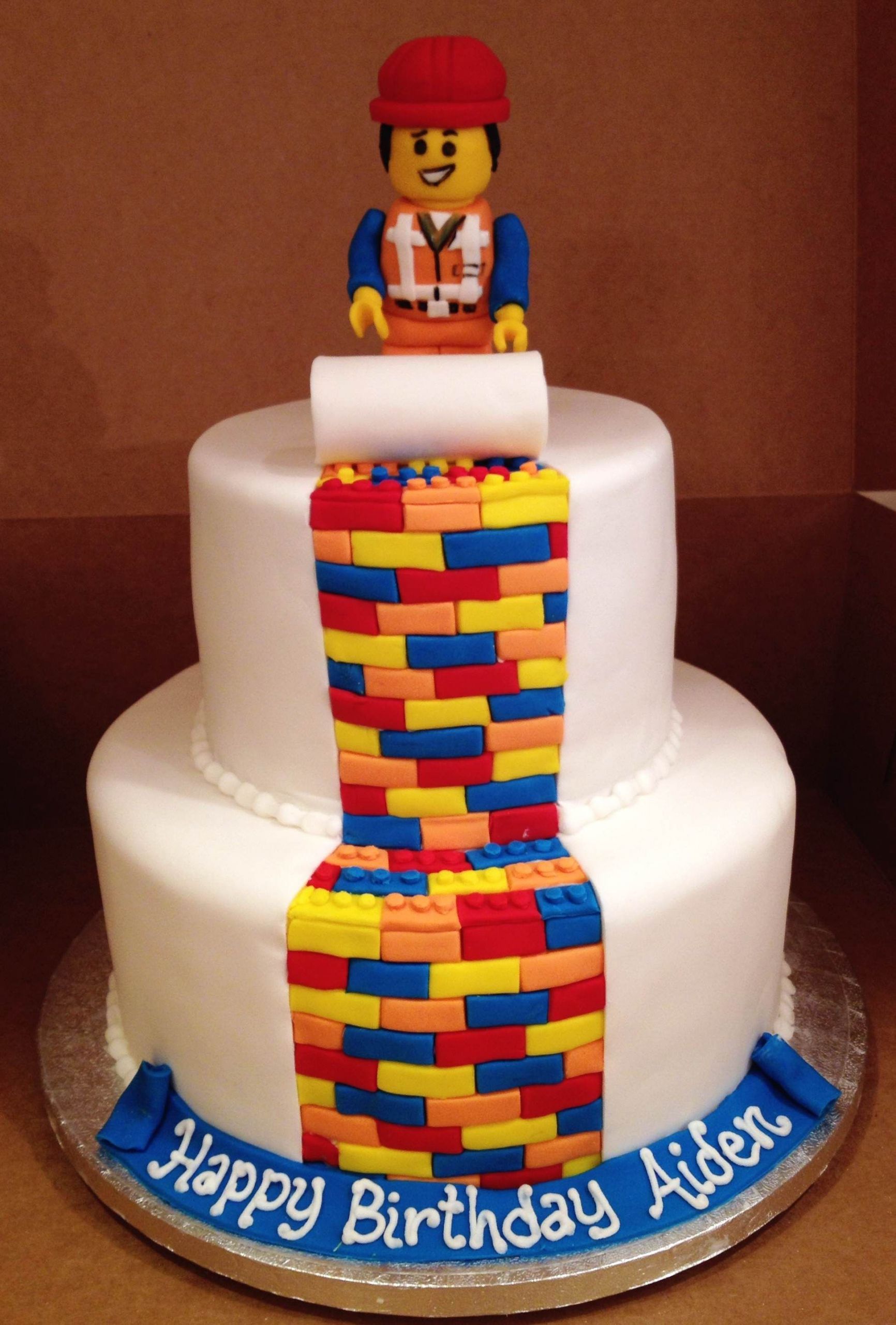 Lego Movie Birthday Cake
 Lego Movie Themed Custom Birthday Cake With images