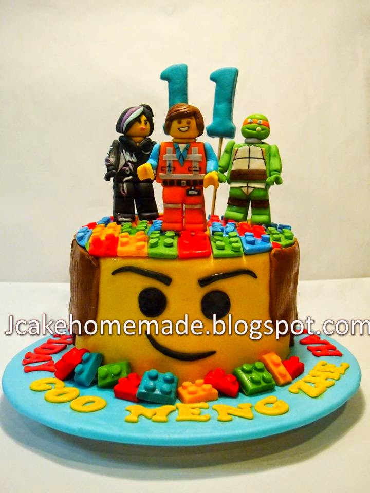 Lego Movie Birthday Cake
 Jcakehomemade The Lego Movie birthday cake