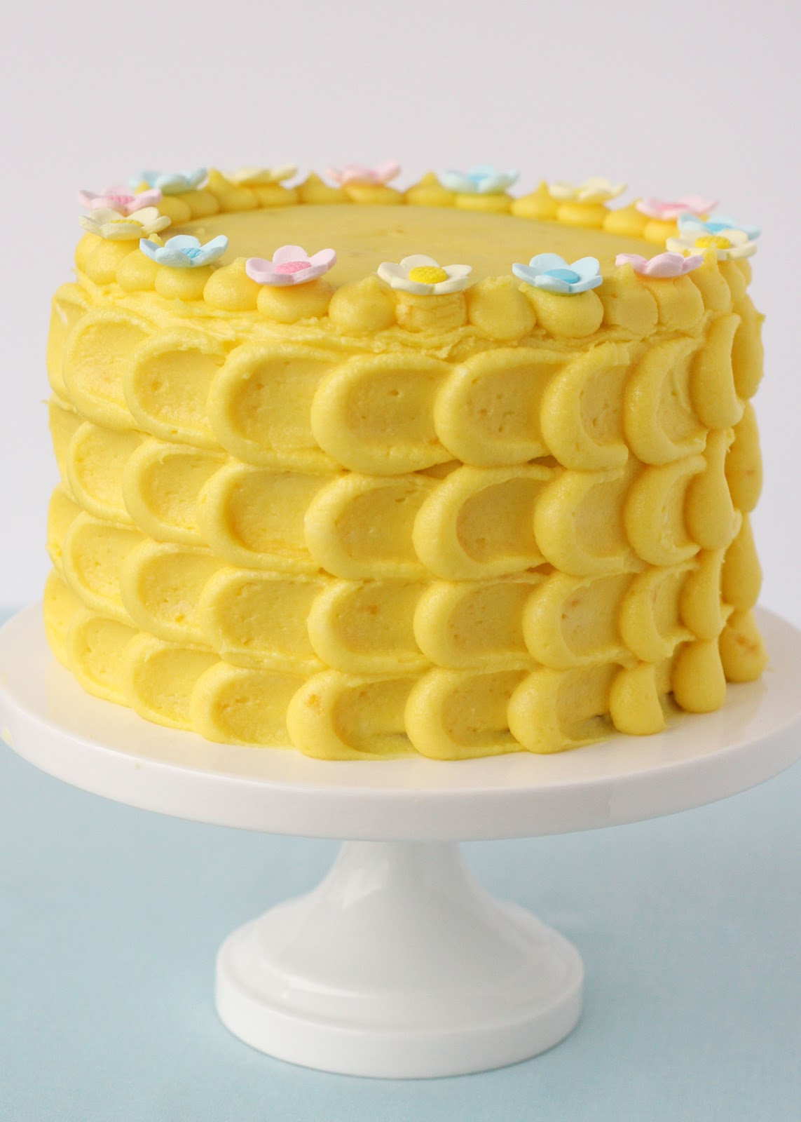 Lemon Birthday Cake Recipe
 Pretty Spring Cake Vanilla Cake with Lemon Filling
